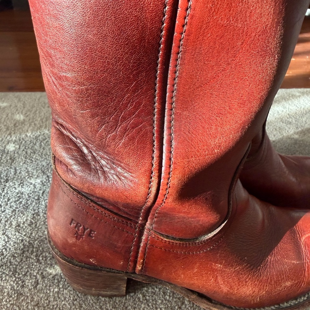 Frye Tan Leather Boots Rare find Vintage - Picture 7 of 11